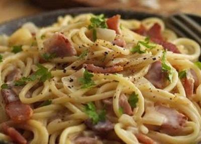 طرز تهیه پاستا کاربونارا؛ غذای ایتالیایی خوشمزه و متفاوت طرز تهیه پاستا کاربونارا؛ غذای ایتالیایی خوشمزه و متفاوت